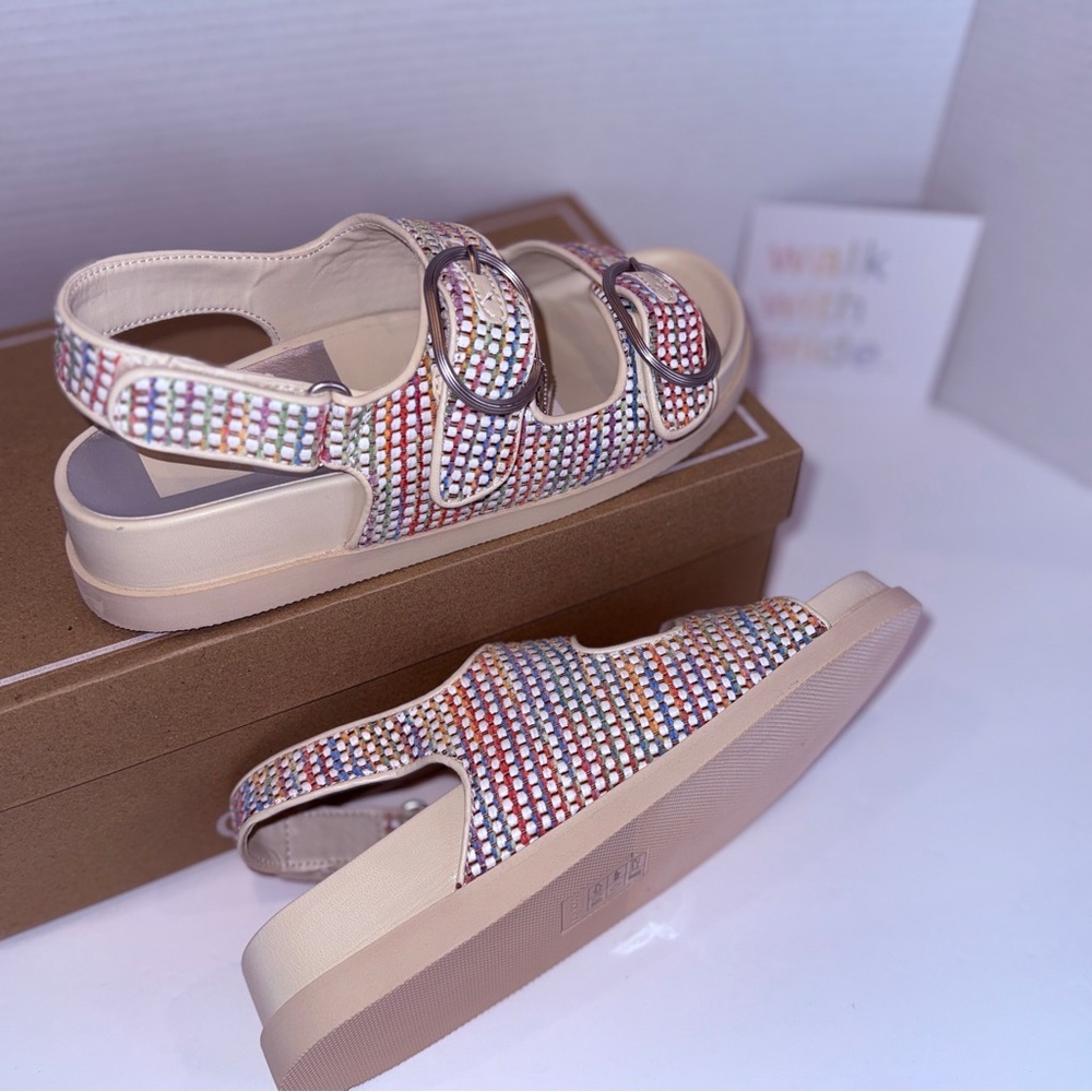 🆕 Womens Dolce Vita Multicolor Strappy Sandals - Size 9 🆕 - Picture 14 of 16